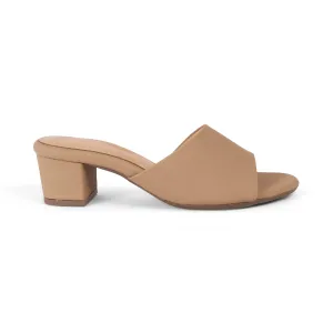 Tresmode Lismule Beige Women's Casual Block Heel Sandals