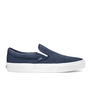 Vans Classic Slip-on Tonal Plaid in Dress Blue