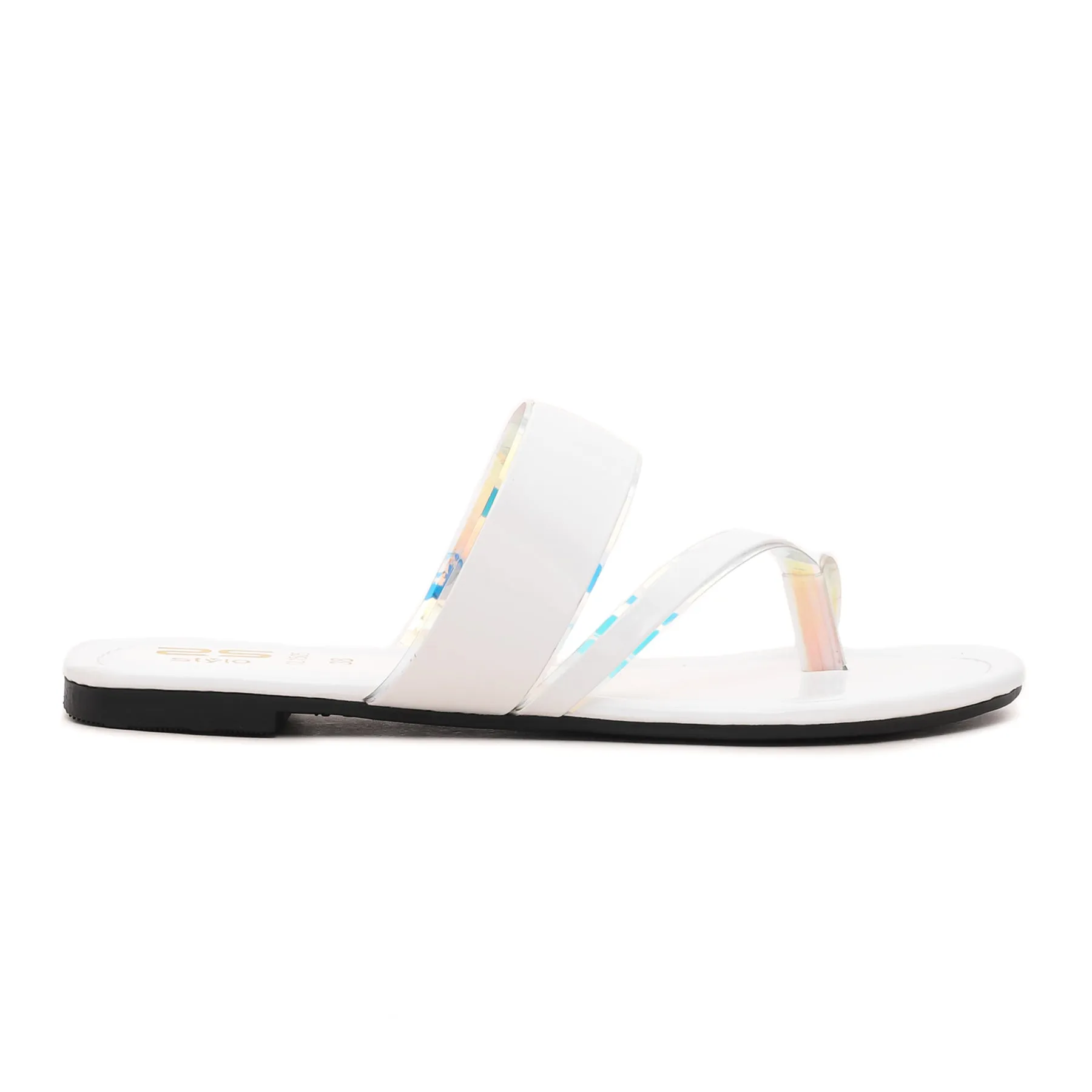 White Casual Chappal CL1505